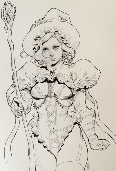 Original Ink Sketch