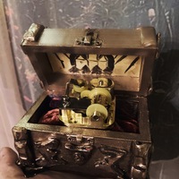 Dracula Love Tale Music Box—Handmade, Plays Music  - Thumbnail 5