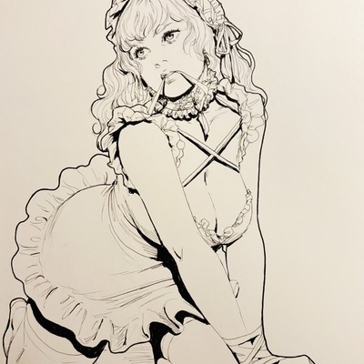 Original ink sketch