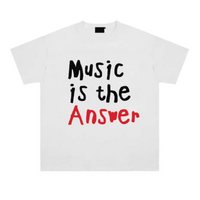 Free Shipping-MUSIC IS THE ANSWER TEE - Thumbnail 2