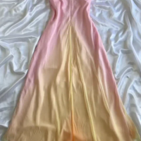 Ombre Chiffon Tiered Ruffles Evening Gowns - Thumbnail 2