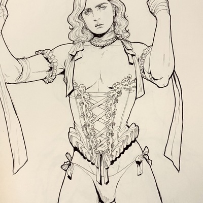 Sale! original ink sketch