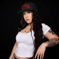 Red Embroidered "KRYPTIK" Snapback - Thumbnail 2