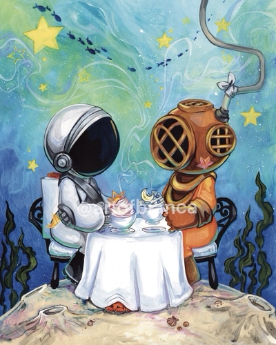 Farthest Explorers: Tea Time 8x10 Print