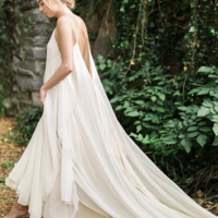 Casual Wedding Dresses Backless Spaghetti Straps - Thumbnail 1