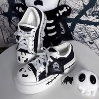 Ghost Flag Platform Canvas Sneakers - Thumbnail 2