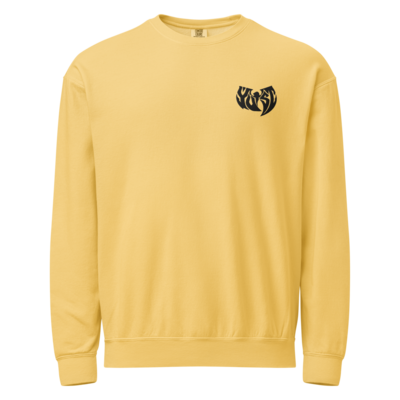 Yutst unisex garment-dyed fleece crewneck sweatshirt