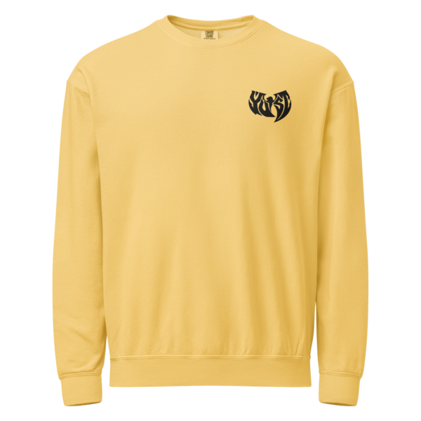 YUTST Unisex garment-dyed fleece crewneck sweatshirt