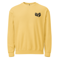 YUTST Unisex garment-dyed fleece crewneck sweatshirt