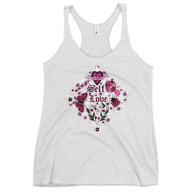 Self love women's racerback tank