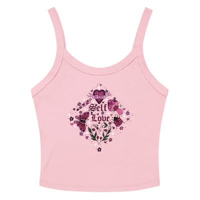 Self love womens micro-rib tank top