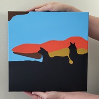 High Llamas 12" x 12" - Thumbnail 1