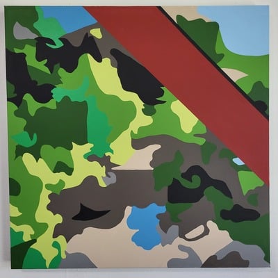 Texoma no. 2 - original painting, 24" x 24", square