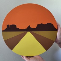 Monuments - original painting, circle - Thumbnail 1