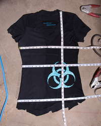 OOAK Biohazard Scrap Shirt - Thumbnail 8