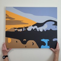 As Above, So Below - original painting, square - Thumbnail 1