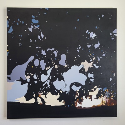 Starlight Walker II - original painting, square
