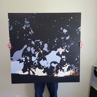 Starlight Walker II - original painting, square - Thumbnail 1