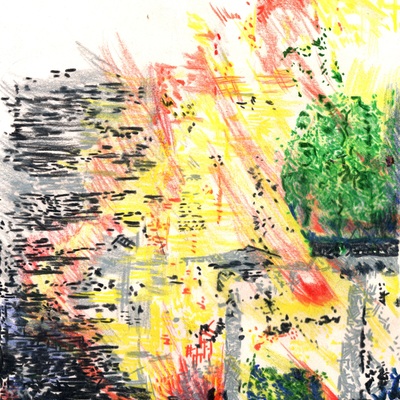 World on fire print