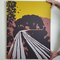 Trestle Vista Trail, Cloudcroft - original painting, rectangle - Thumbnail 1