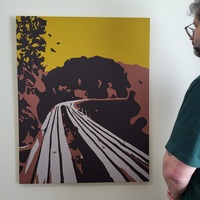 Trestle Vista Trail, Cloudcroft - original painting, rectangle - Thumbnail 2