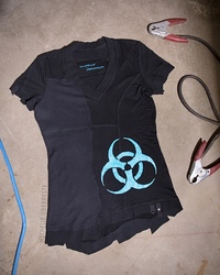 OOAK Biohazard Scrap Shirt - Thumbnail 1