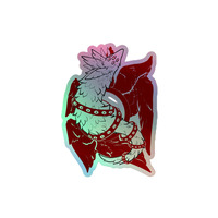 Worem Rising Holographic Sticker - Thumbnail 1