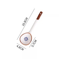 4PCS/SET Japanese-inspired Patterns Ceramic Soup Spoons - Thumbnail 4
