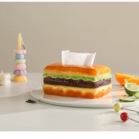 Hamburger-shaped tissue box holder - Thumbnail 1