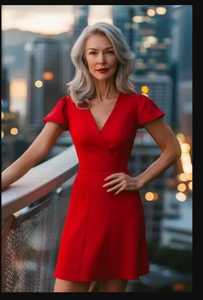 Elegant Red V Neck Short Tea-length Mother of Bride/Groom Dress Evening Formal Gowns 