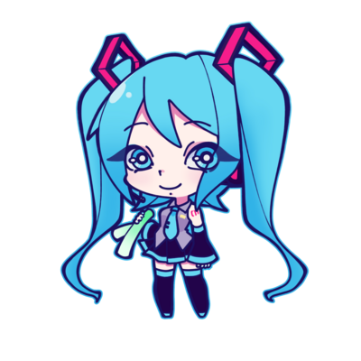 Hatsune miku - acrylic keychian