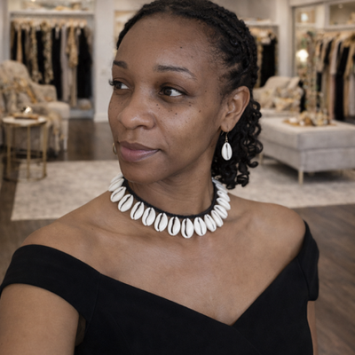 Adorned in cowrie: necklace - Thumbnail 5