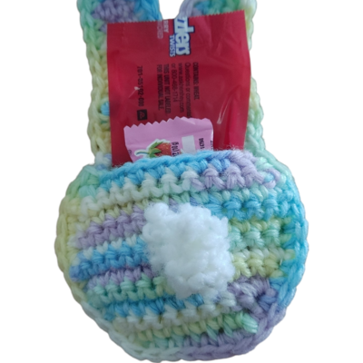 Easter crochet bunny pocket