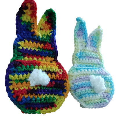 Easter crochet bunny pocket