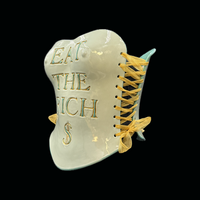 Eat The Rich 3 piece wearable ceramic corset by: Nicole Moan  - Thumbnail 1