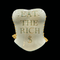 Eat The Rich 3 piece wearable ceramic corset by: Nicole Moan  - Thumbnail 8
