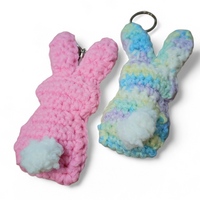 Crochet Easter Peep key chain - Thumbnail 3