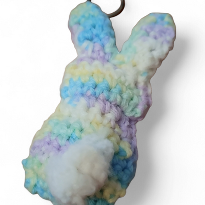 Crochet easter peep key chain