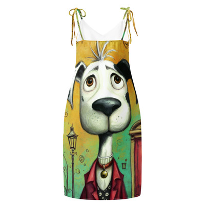 Billy Dawg Tie-strap midi dress