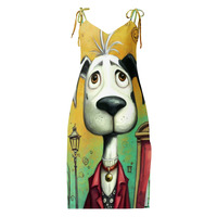 Billy Dawg Tie-strap midi dress - Thumbnail 1