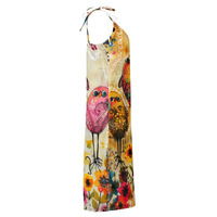 Birdie Tie-strap midi dress - Thumbnail 3