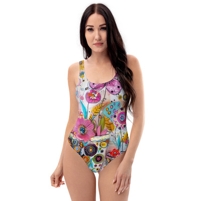 Spring Time One-Piece Swimsuit
