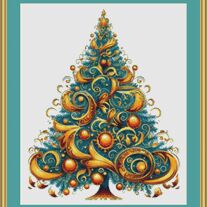 Xmas Tree 4 Cross Stitch Pattern