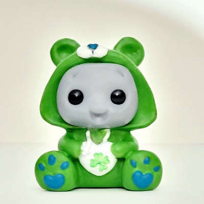 Limited edition lucky bear hoodie robot figurine resin art toy collectible