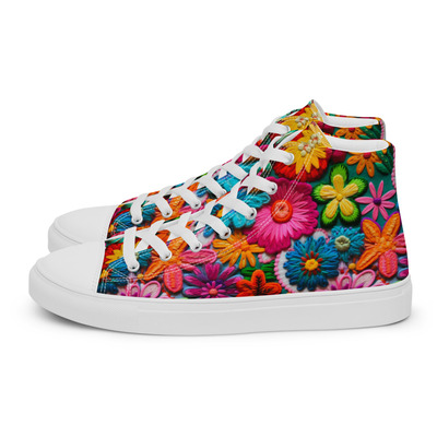 Spring Forward Womens high top canvas shoes