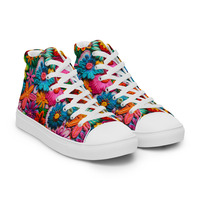 Spring Forward Womens high top canvas shoes - Thumbnail 8