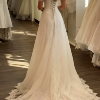 Princess Off Shoulder Mermaid Lace Wedding Dresses - Thumbnail 1