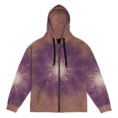 Cosmic mandala zip hoodie