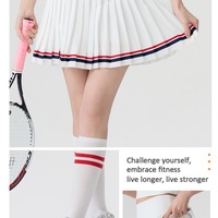 High-waisted Striped Tennis Skirt - Thumbnail 5