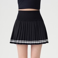 High-waisted Striped Tennis Skirt - Thumbnail 4